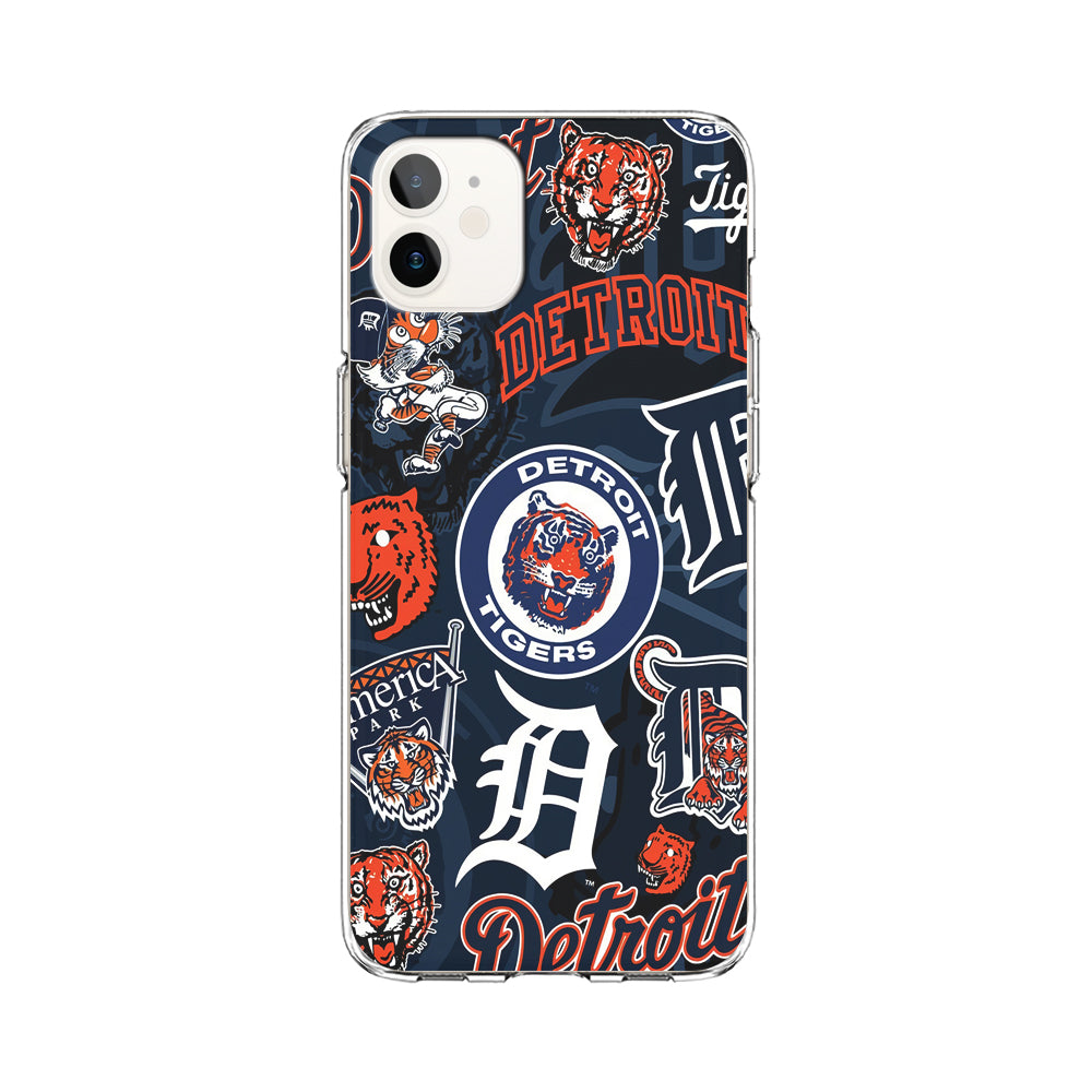 Baseball Detroit Tigers MLB 002 iPhone 12 Mini Case-Phone Case-Clear Soft Case-Altracase