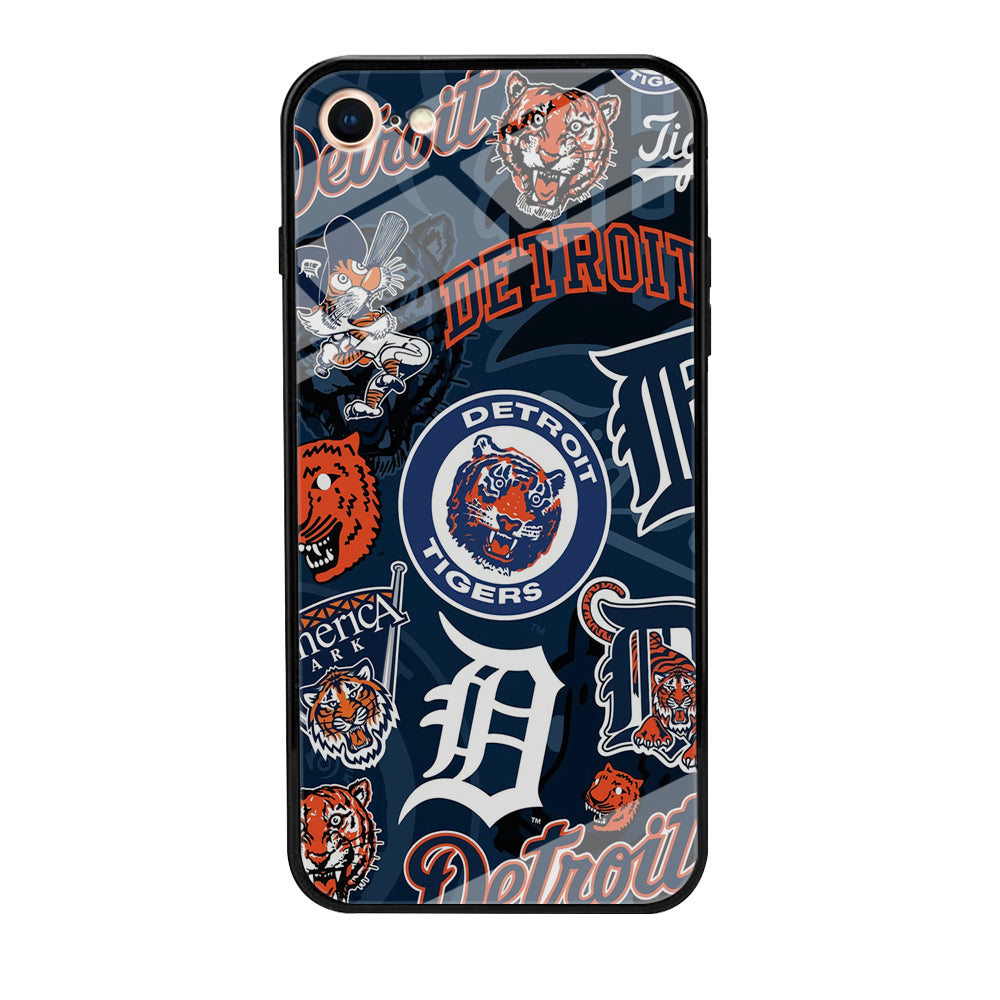 Baseball Detroit Tigers MLB 002 iPhone 7 Case-Phone Case-Tempered Glass Case-Altracase