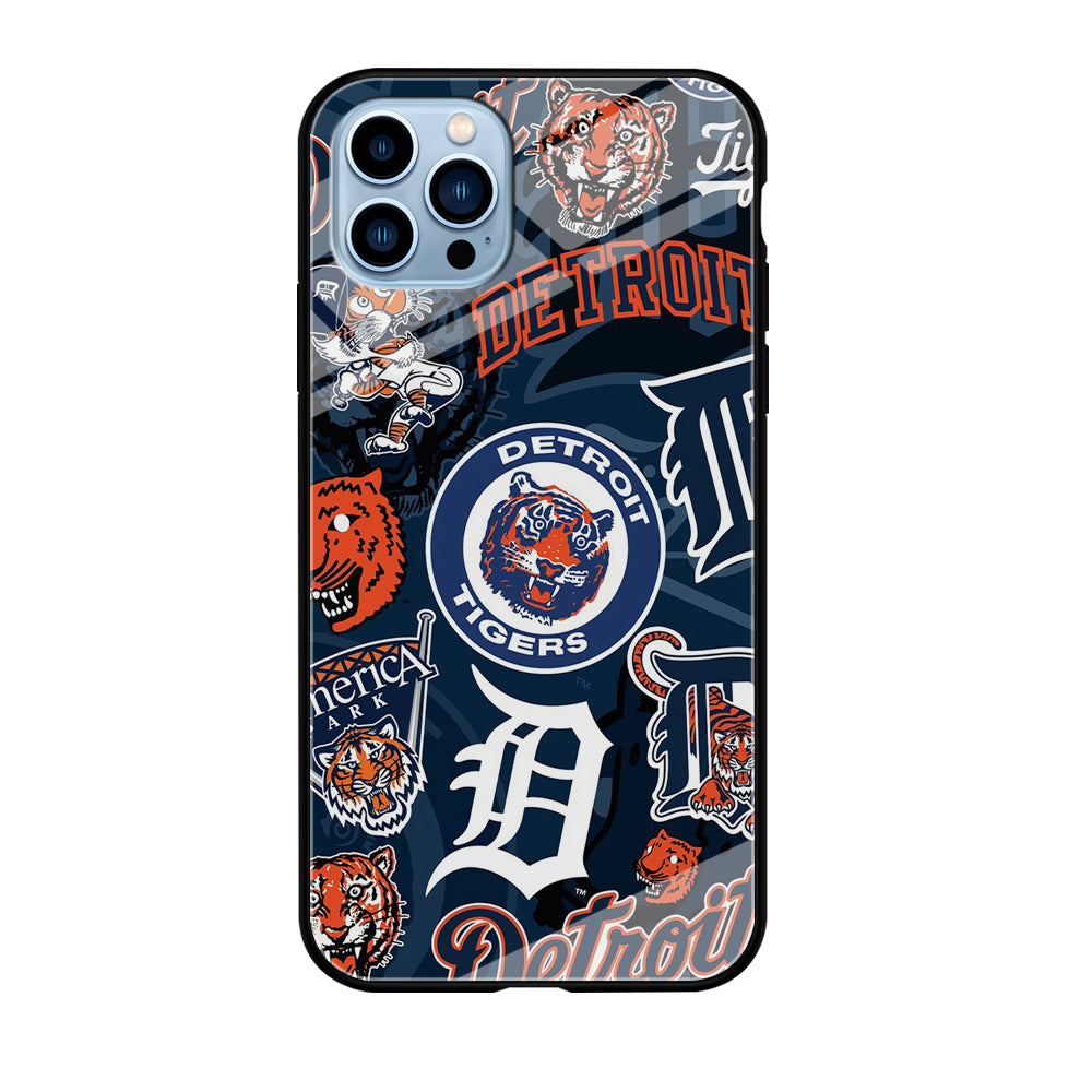 Baseball Detroit Tigers MLB 002 iPhone 12 Pro Case-Phone Case-Tempered Glass Case-Altracase