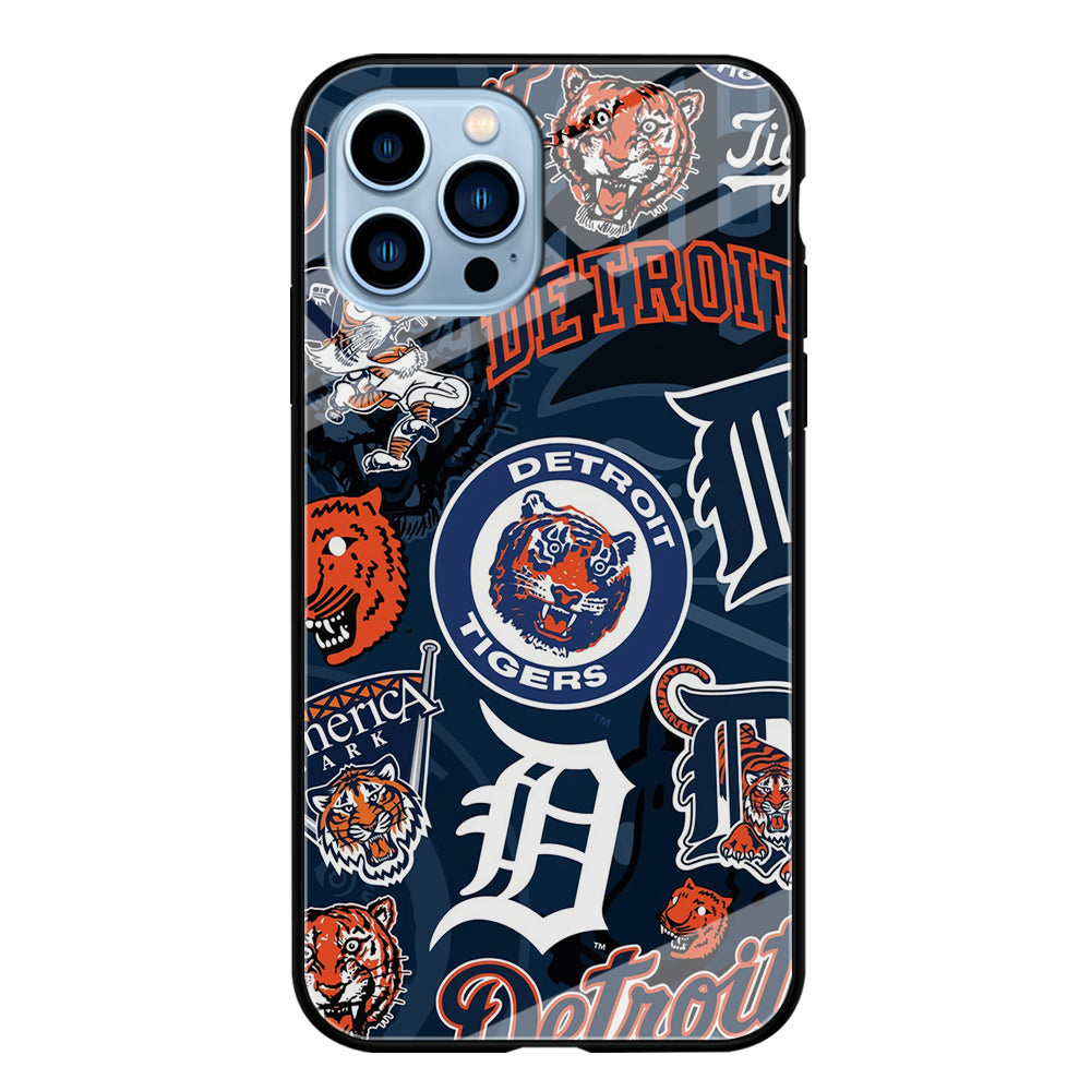 Baseball Detroit Tigers MLB 002 iPhone 15 Pro Max Case-Phone Case-Tempered Glass Case-Altracase