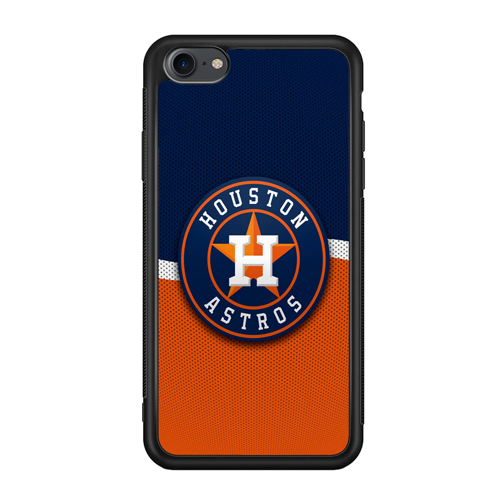 Baseball Houston Astros MLB 001 iPhone 7 Case-Phone Case-Rubber Black (2D Case)-Altracase