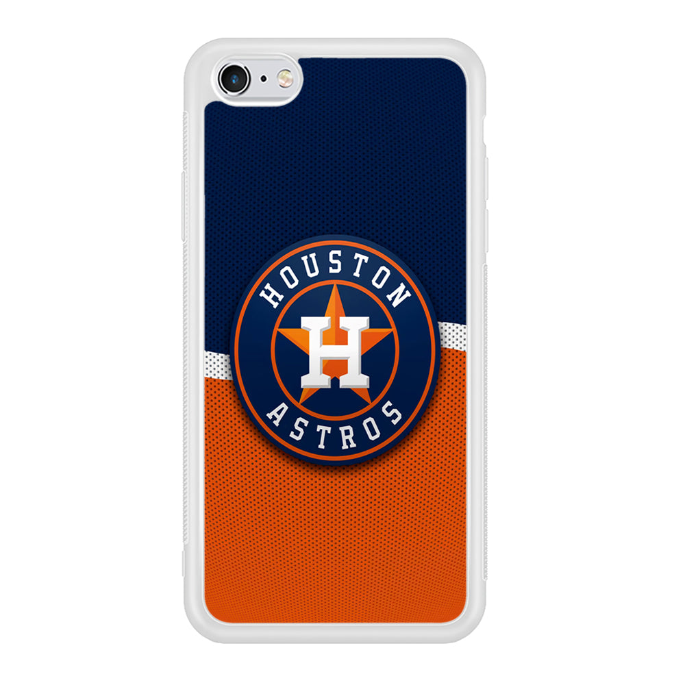 Baseball Houston Astros MLB 001 iPhone 6 Plus | 6s Plus Case-Phone Case-Rubber White (2D Case)-Altracase