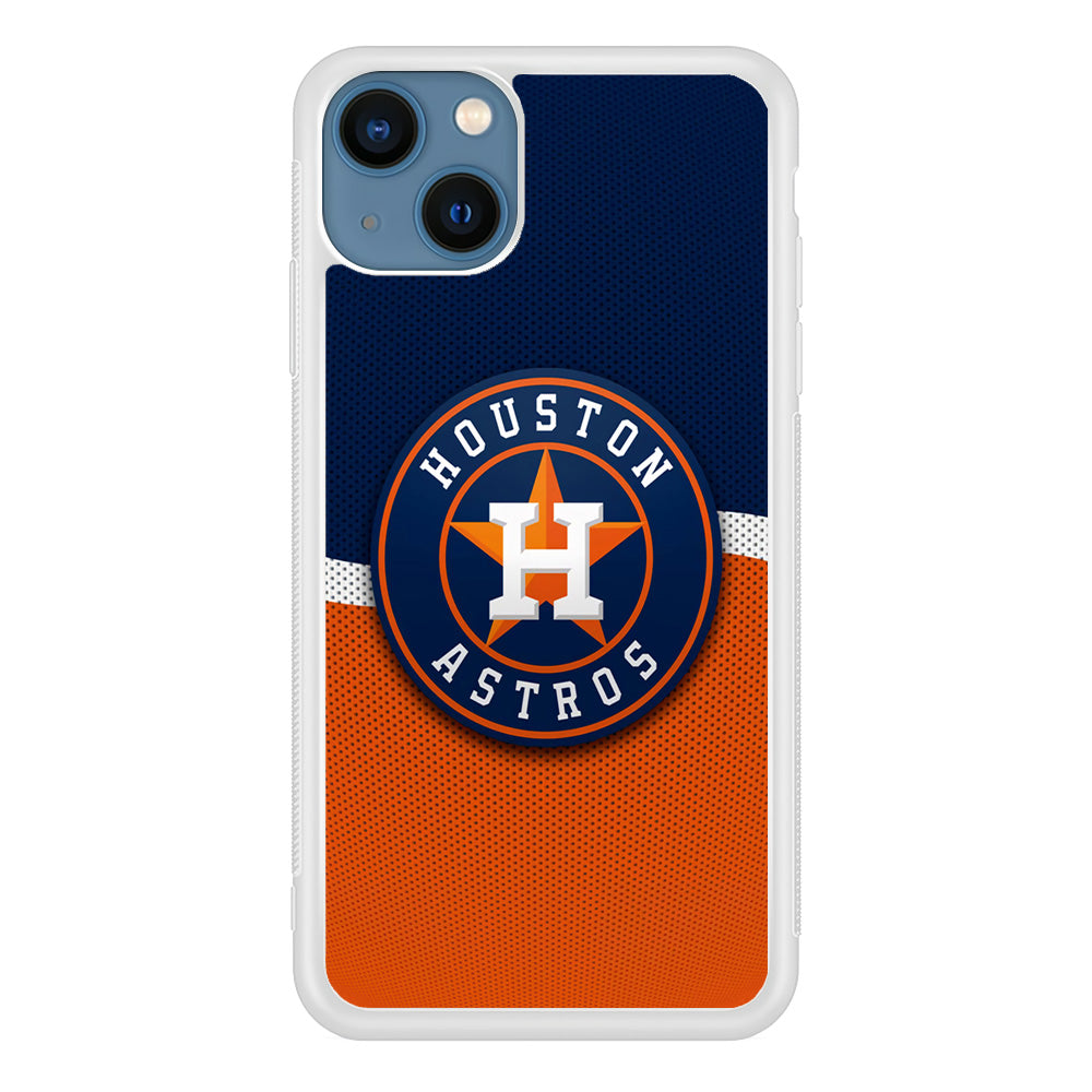 Baseball Houston Astros MLB 001 iPhone 13 Case-Phone Case-Rubber White (2D Case)-Altracase