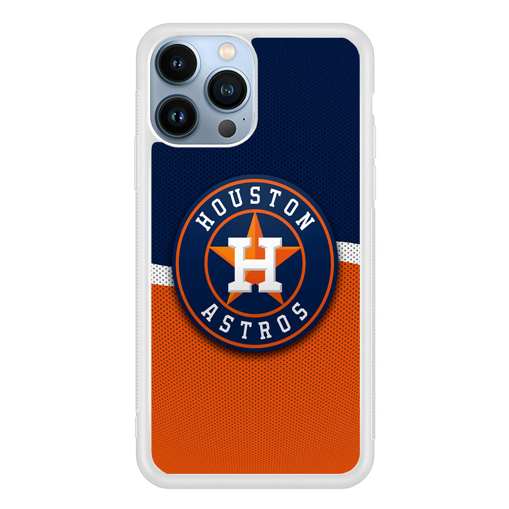 Baseball Houston Astros MLB 001 iPhone 15 Pro Case-Phone Case-Rubber White (2D Case)-Altracase
