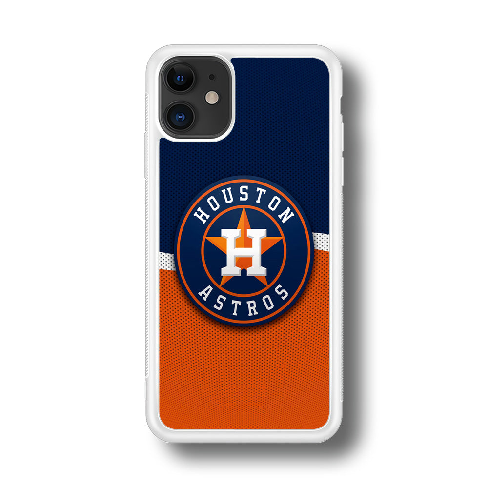 Baseball Houston Astros MLB 001 iPhone 11 Case-Phone Case-Rubber White (2D Case)-Altracase