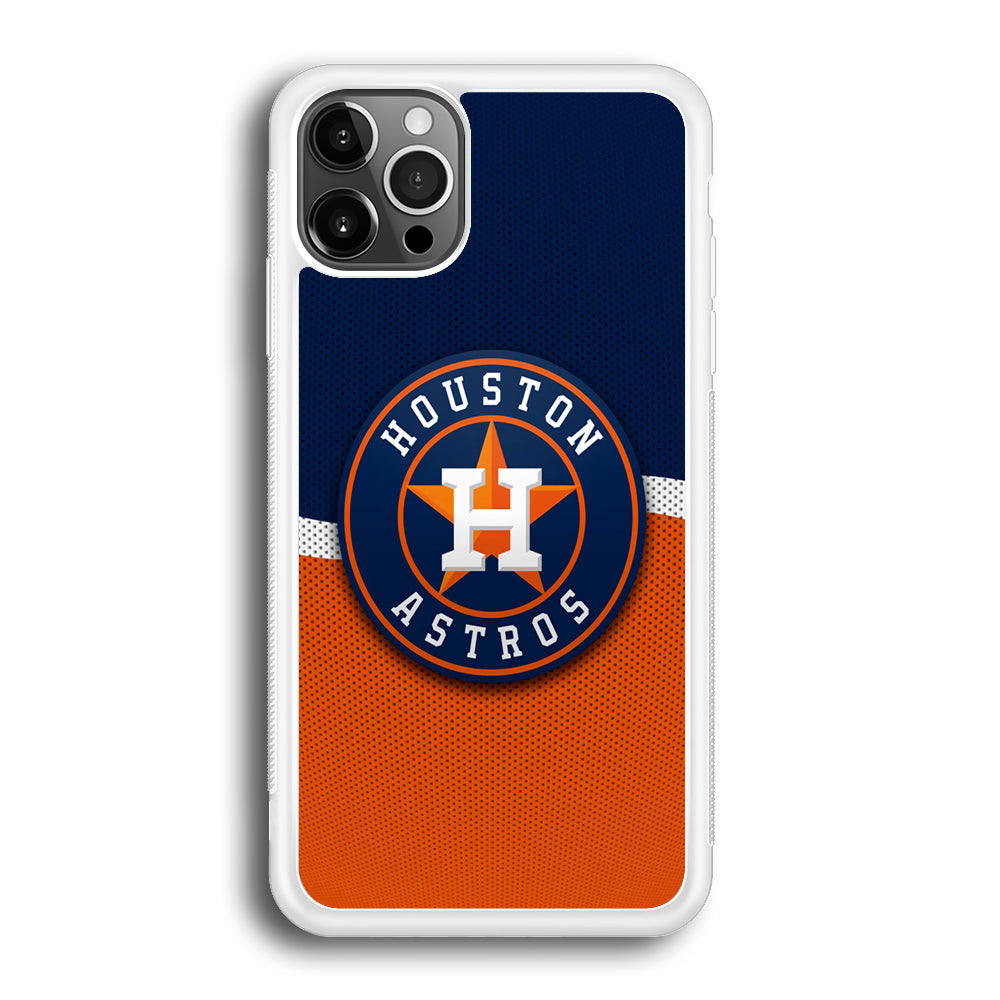 Baseball Houston Astros MLB 001 iPhone 12 Pro Case-Phone Case-Rubber White (2D Case)-Altracase