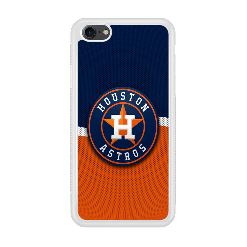 Baseball Houston Astros MLB 001 iPhone 7 Case-Phone Case-Rubber White (2D Case)-Altracase