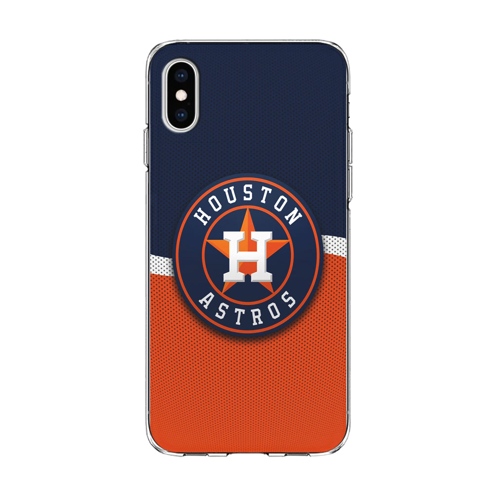 Baseball Houston Astros MLB 001 iPhone Xs Case-Phone Case-Clear Soft Case-Altracase