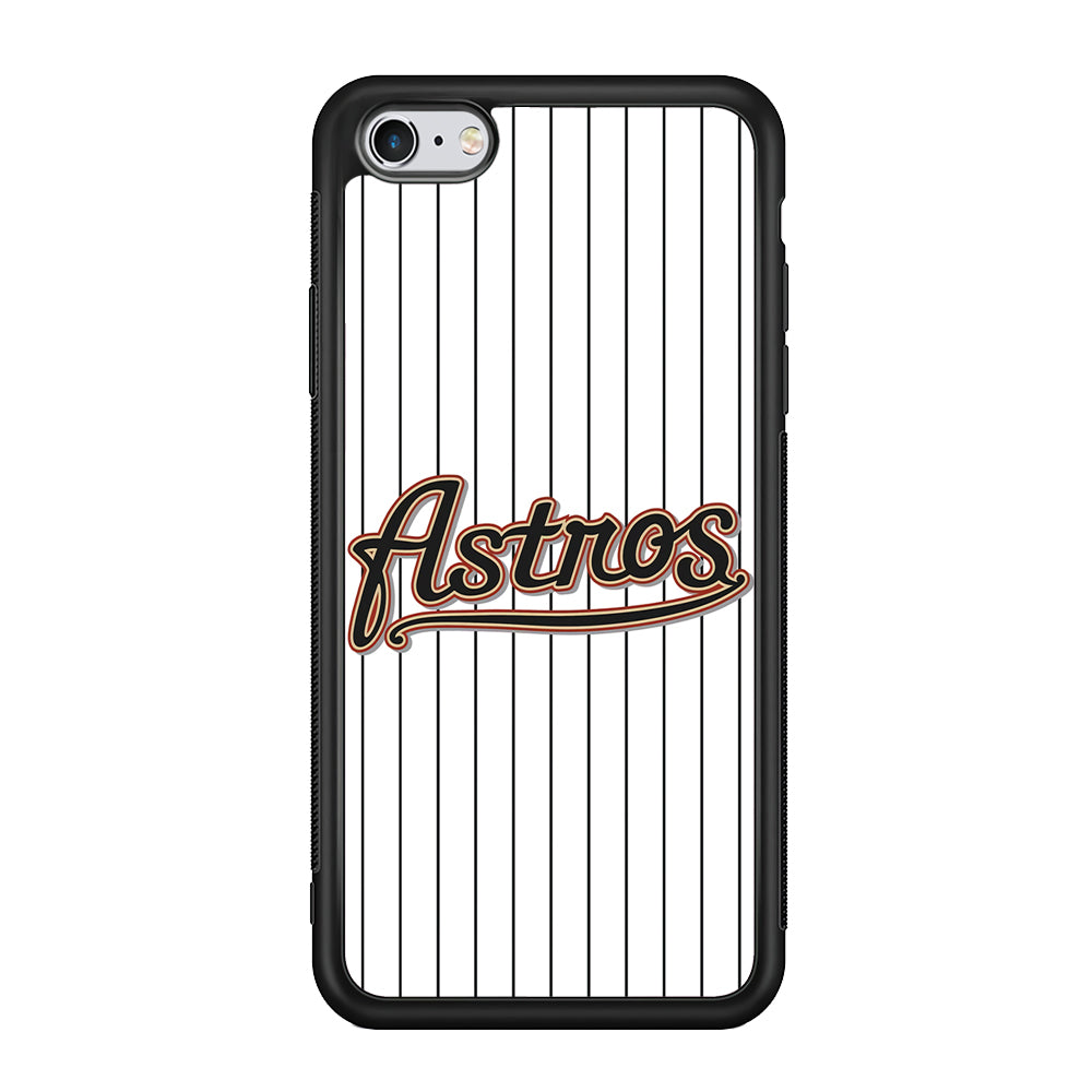 Baseball Houston Astros MLB 002 iPhone 6 Plus | 6s Plus Case-Phone Case-Rubber Black (2D Case)-Altracase