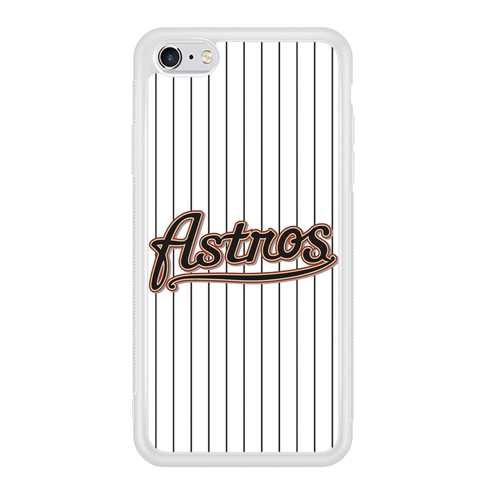 Baseball Houston Astros MLB 002 iPhone 6 Plus | 6s Plus Case-Phone Case-Rubber White (2D Case)-Altracase