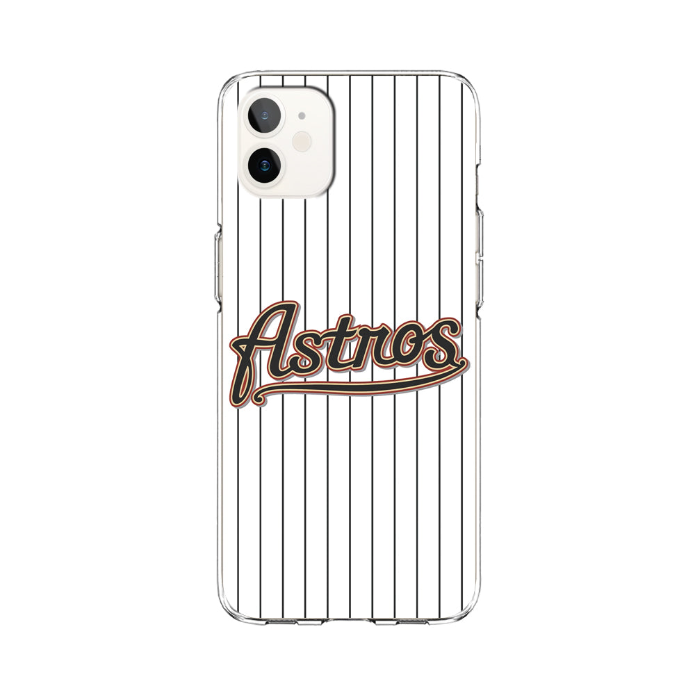 Baseball Houston Astros MLB 002 iPhone 12 Mini Case-Phone Case-Clear Soft Case-Altracase