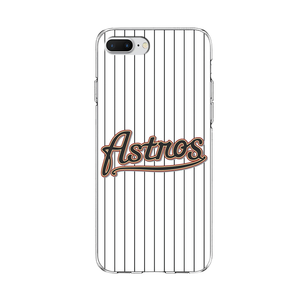 Baseball Houston Astros MLB 002 iPhone 8 Plus Case-Phone Case-Clear Soft Case-Altracase