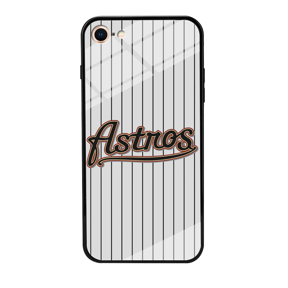 Baseball Houston Astros MLB 002 iPhone 8 Case-Phone Case-Tempered Glass Case-Altracase