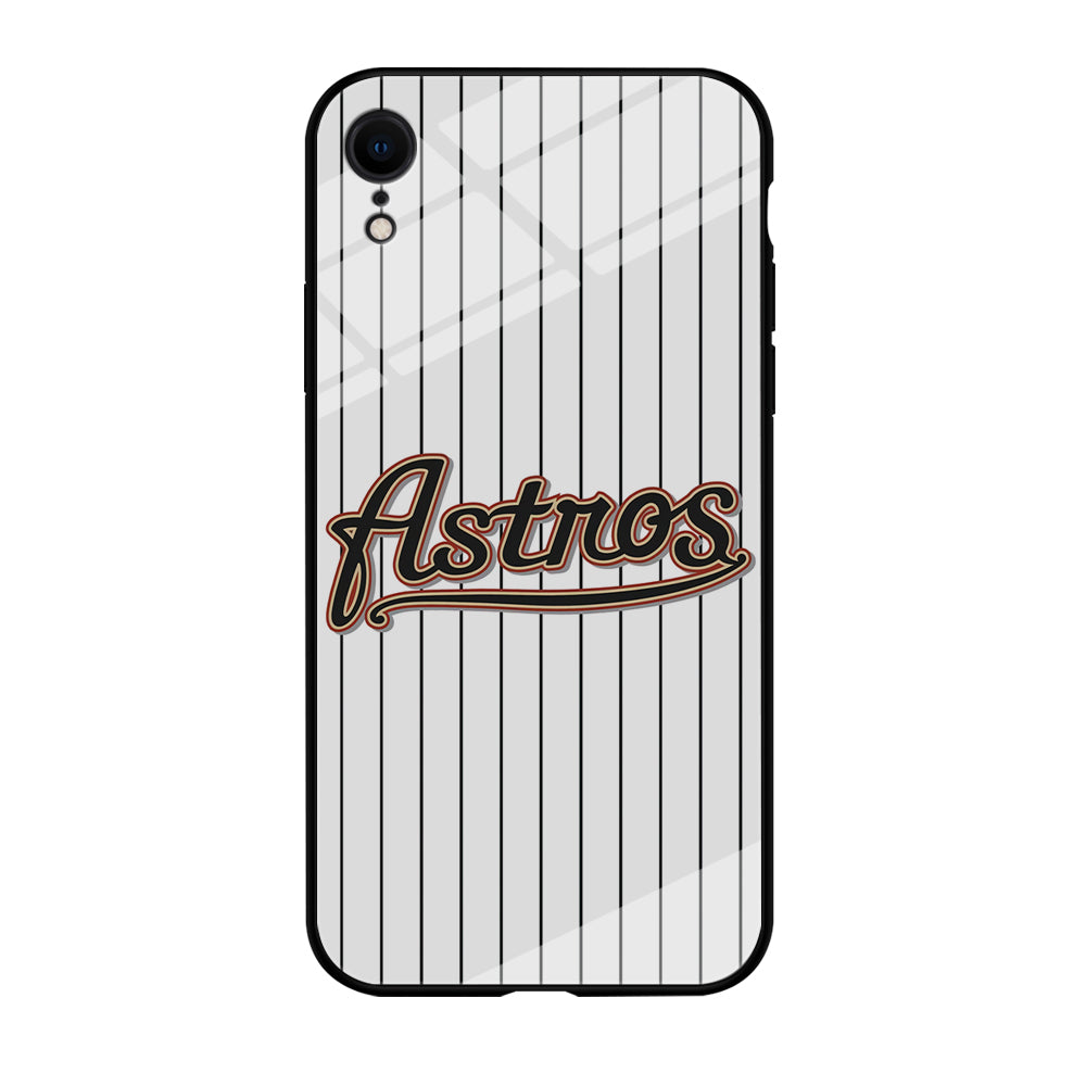 Baseball Houston Astros MLB 002 iPhone XR Case-Phone Case-Tempered Glass Case-Altracase