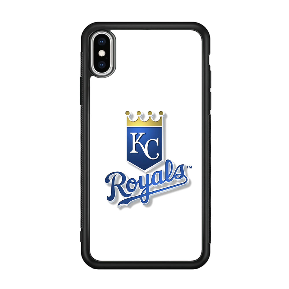 Baseball Kansas City Royals MLB 001 iPhone Xs Max Case-Phone Case-Rubber Black (2D Case)-Altracase