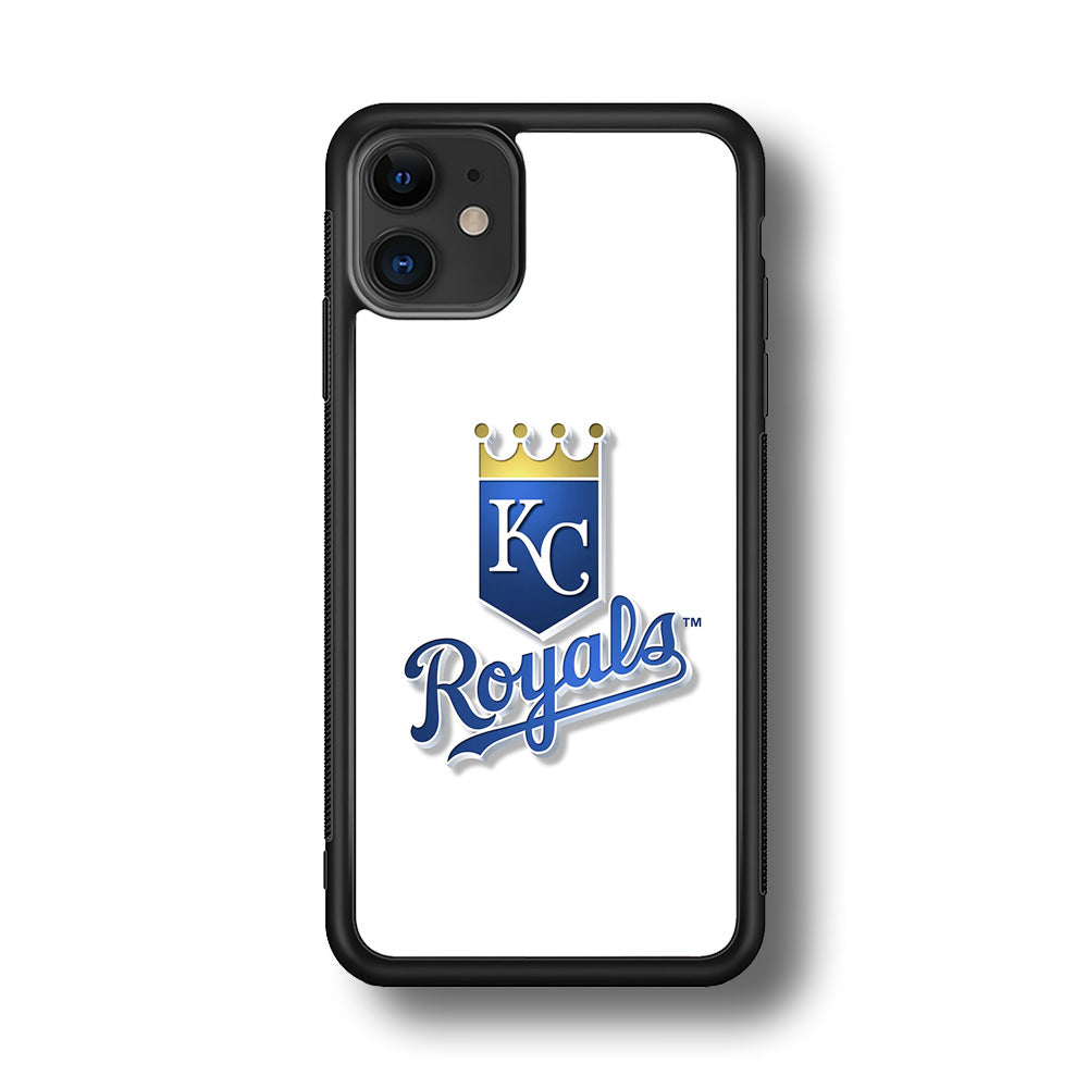 Baseball Kansas City Royals MLB 001 iPhone 11 Case-Phone Case-Rubber Black (2D Case)-Altracase