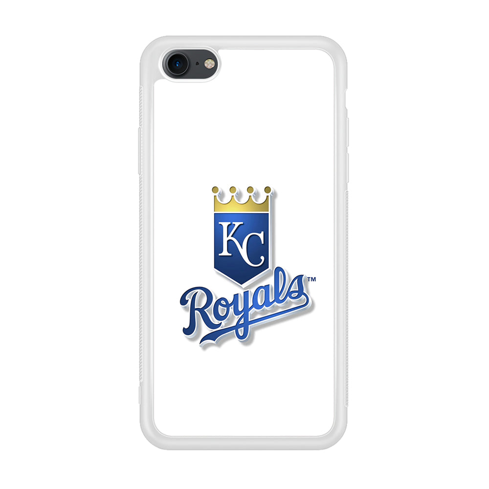 Baseball Kansas City Royals MLB 001 iPhone 7 Case-Phone Case-Rubber White (2D Case)-Altracase