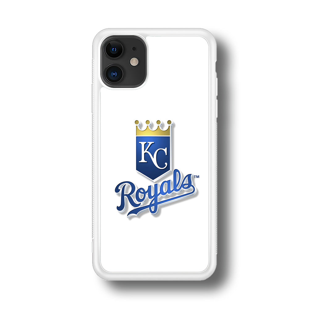 Baseball Kansas City Royals MLB 001 iPhone 11 Case-Phone Case-Rubber White (2D Case)-Altracase