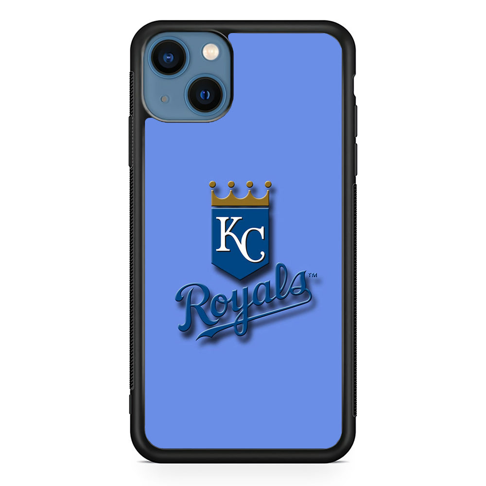 Baseball Kansas City Royals MLB 002 iPhone 13 Mini Case-Phone Case-Rubber Black (2D Case)-Altracase