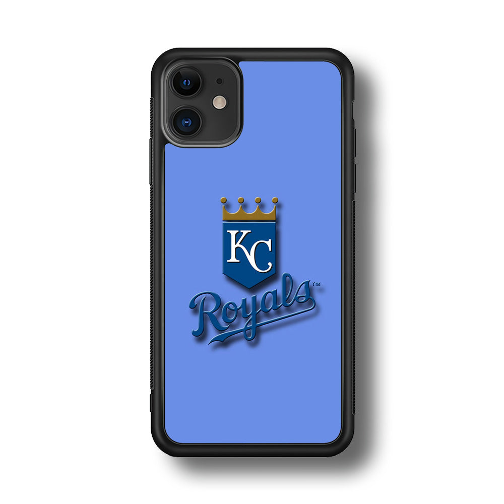Baseball Kansas City Royals MLB 002 iPhone 11 Case-Phone Case-Rubber Black (2D Case)-Altracase