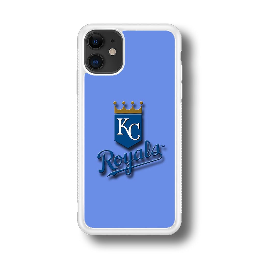 Baseball Kansas City Royals MLB 002 iPhone 11 Case-Phone Case-Rubber White (2D Case)-Altracase