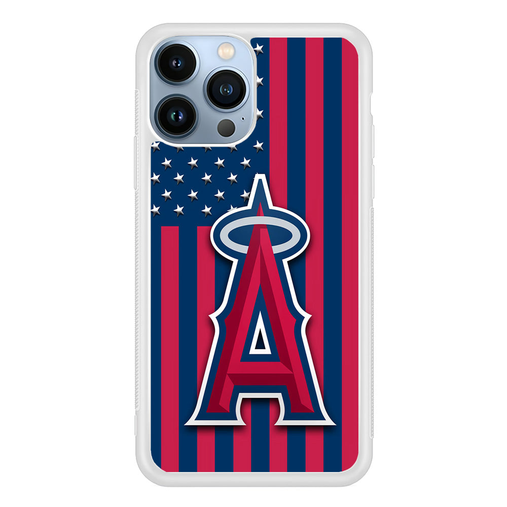 Baseball Los Angeles Angels MLB 001 iPhone 15 Pro Case-Phone Case-Rubber White (2D Case)-Altracase
