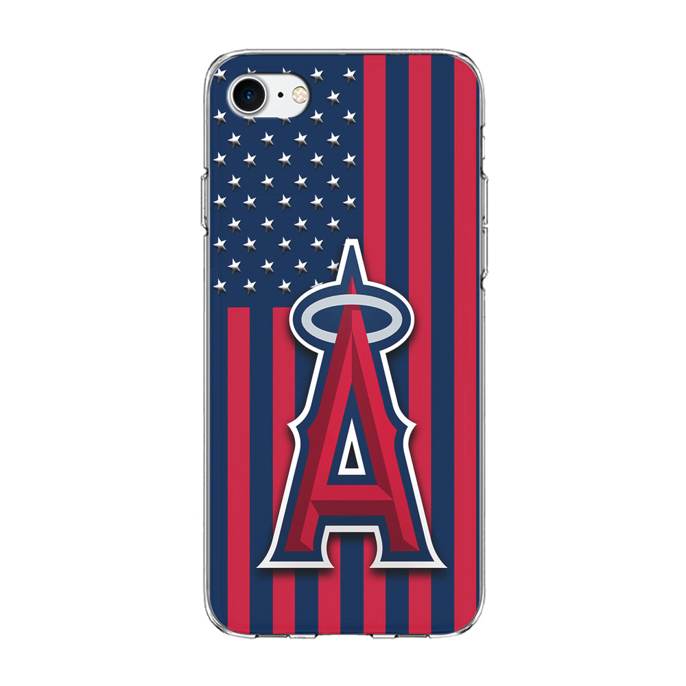 Baseball Los Angeles Angels MLB 001 iPhone 7 Case-Phone Case-Clear Soft Case-Altracase