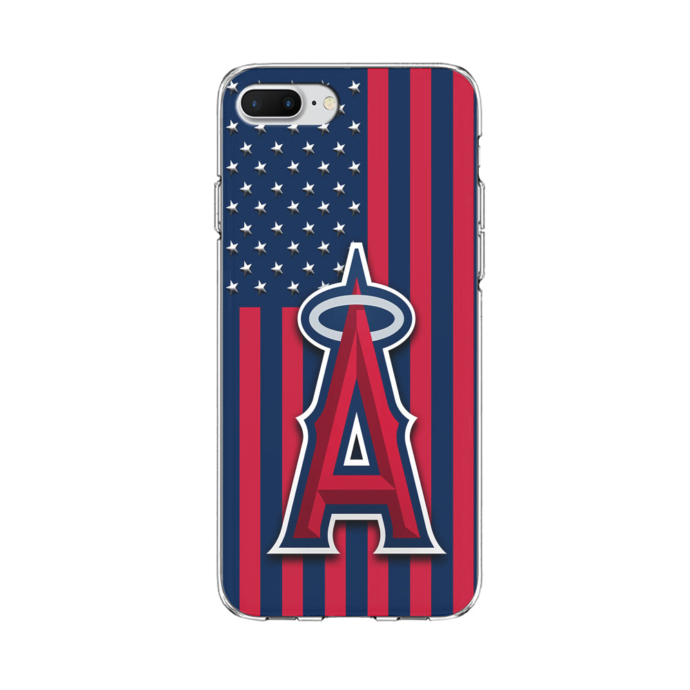 Baseball Los Angeles Angels MLB 001 iPhone 7 Plus Case-Phone Case-Clear Soft Case-Altracase