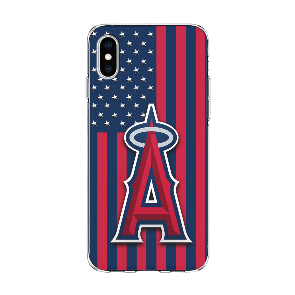 Baseball Los Angeles Angels MLB 001 iPhone Xs Max Case-Phone Case-Clear Soft Case-Altracase