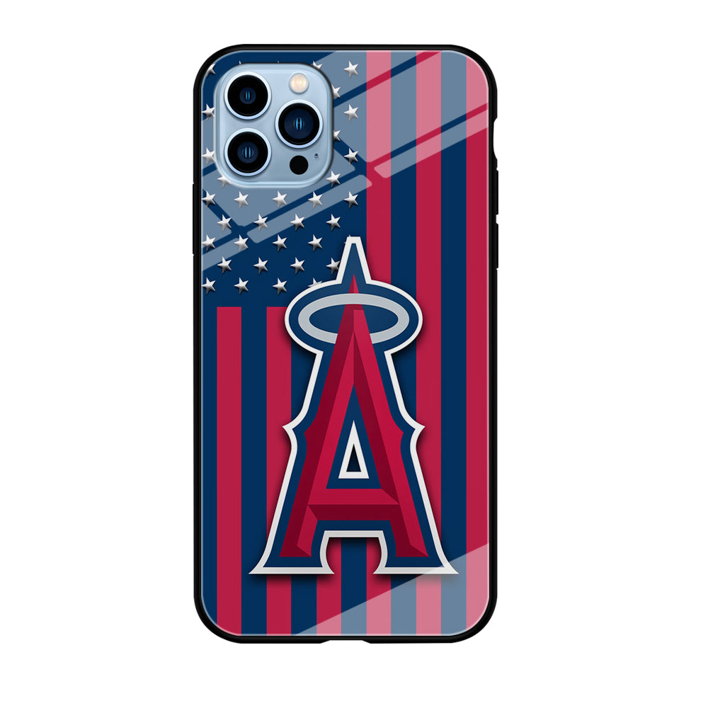 Baseball Los Angeles Angels MLB 001 iPhone 12 Pro Max Case-Phone Case-Tempered Glass Case-Altracase