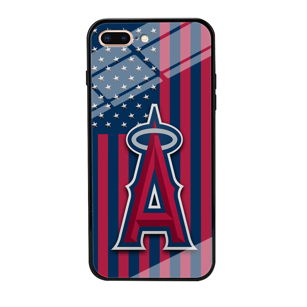 Baseball Los Angeles Angels MLB 001 iPhone 8 Plus Case-Phone Case-Tempered Glass Case-Altracase