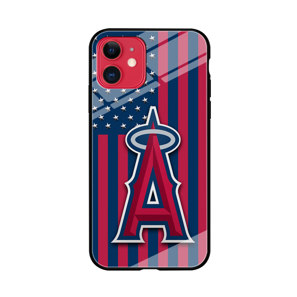 Baseball Los Angeles Angels MLB 001 iPhone 11 Case-Phone Case-Tempered Glass Case-Altracase
