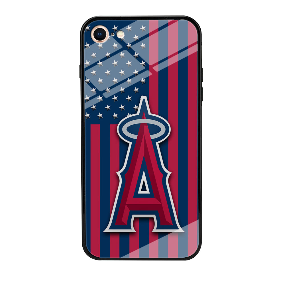 Baseball Los Angeles Angels MLB 001 iPhone 7 Case-Phone Case-Tempered Glass Case-Altracase