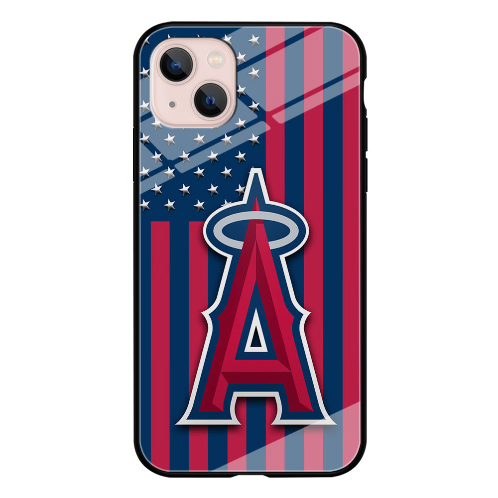Baseball Los Angeles Angels MLB 001 iPhone 13 Case-Phone Case-Tempered Glass Case-Altracase