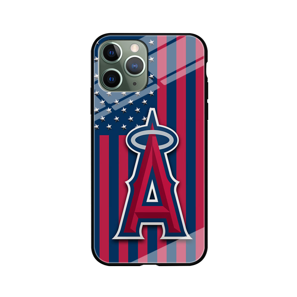 Baseball Los Angeles Angels MLB 001 iPhone 11 Pro Max Case-Phone Case-Tempered Glass Case-Altracase