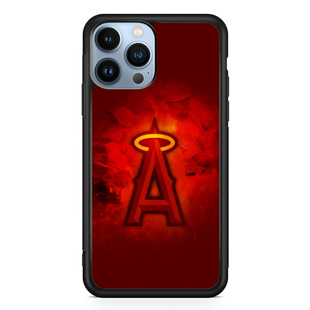Baseball Los Angeles Angels MLB 002 iPhone 15 Pro Case-Phone Case-Rubber Black (2D Case)-Altracase