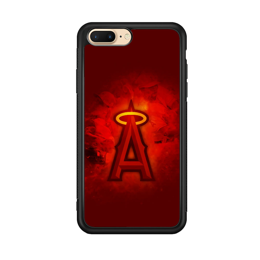 Baseball Los Angeles Angels MLB 002 iPhone 8 Plus Case-Phone Case-Rubber Black (2D Case)-Altracase