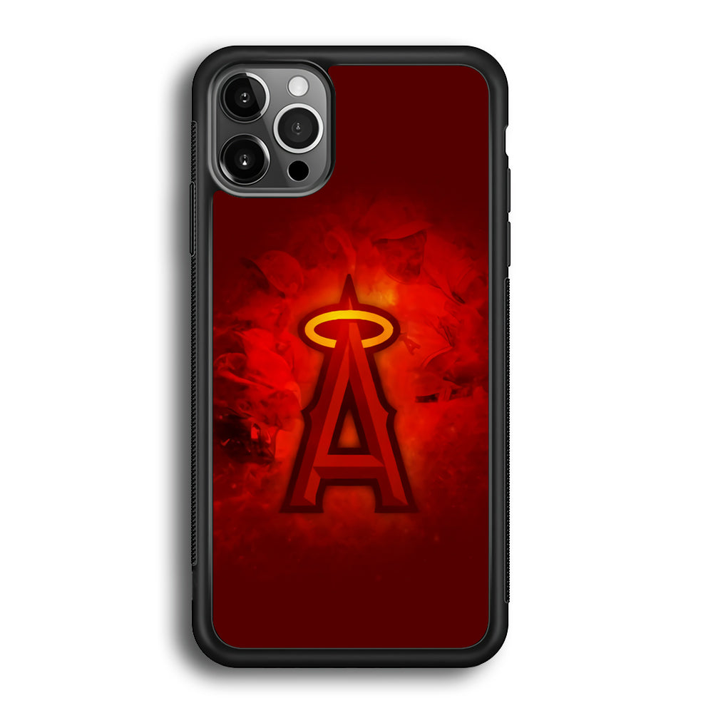 Baseball Los Angeles Angels MLB 002 iPhone 12 Pro Case-Phone Case-Rubber Black (2D Case)-Altracase