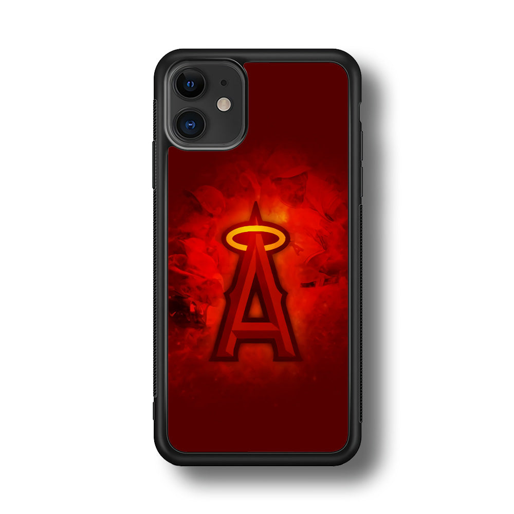 Baseball Los Angeles Angels MLB 002 iPhone 11 Case-Phone Case-Rubber Black (2D Case)-Altracase