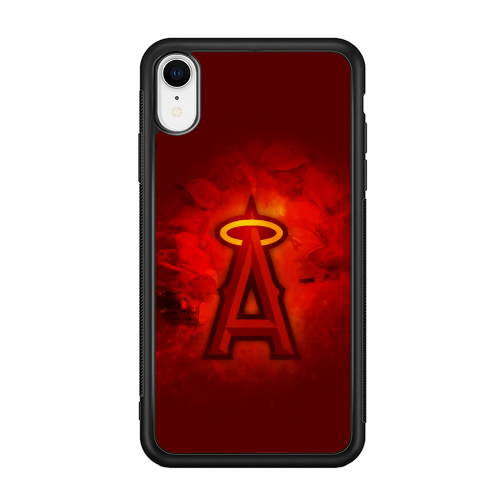 Baseball Los Angeles Angels MLB 002 iPhone XR Case-Phone Case-Rubber Black (2D Case)-Altracase