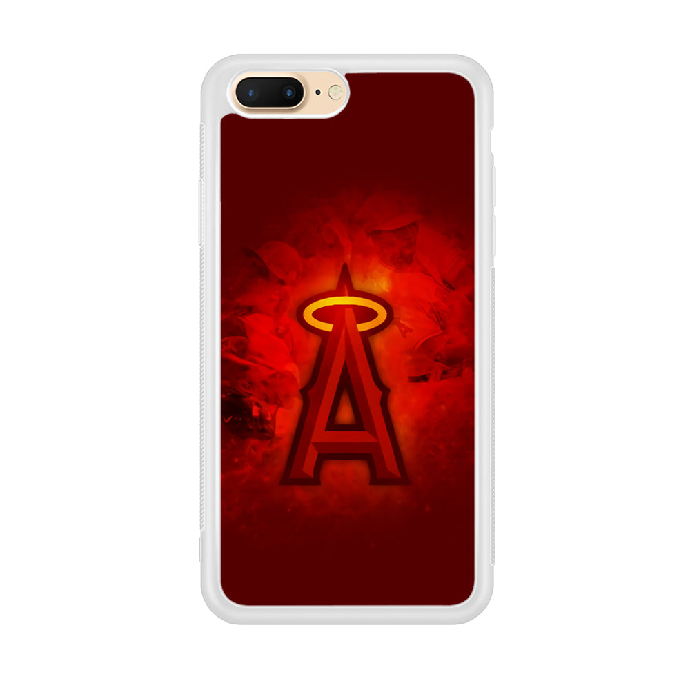 Baseball Los Angeles Angels MLB 002 iPhone 8 Plus Case-Phone Case-Rubber White (2D Case)-Altracase