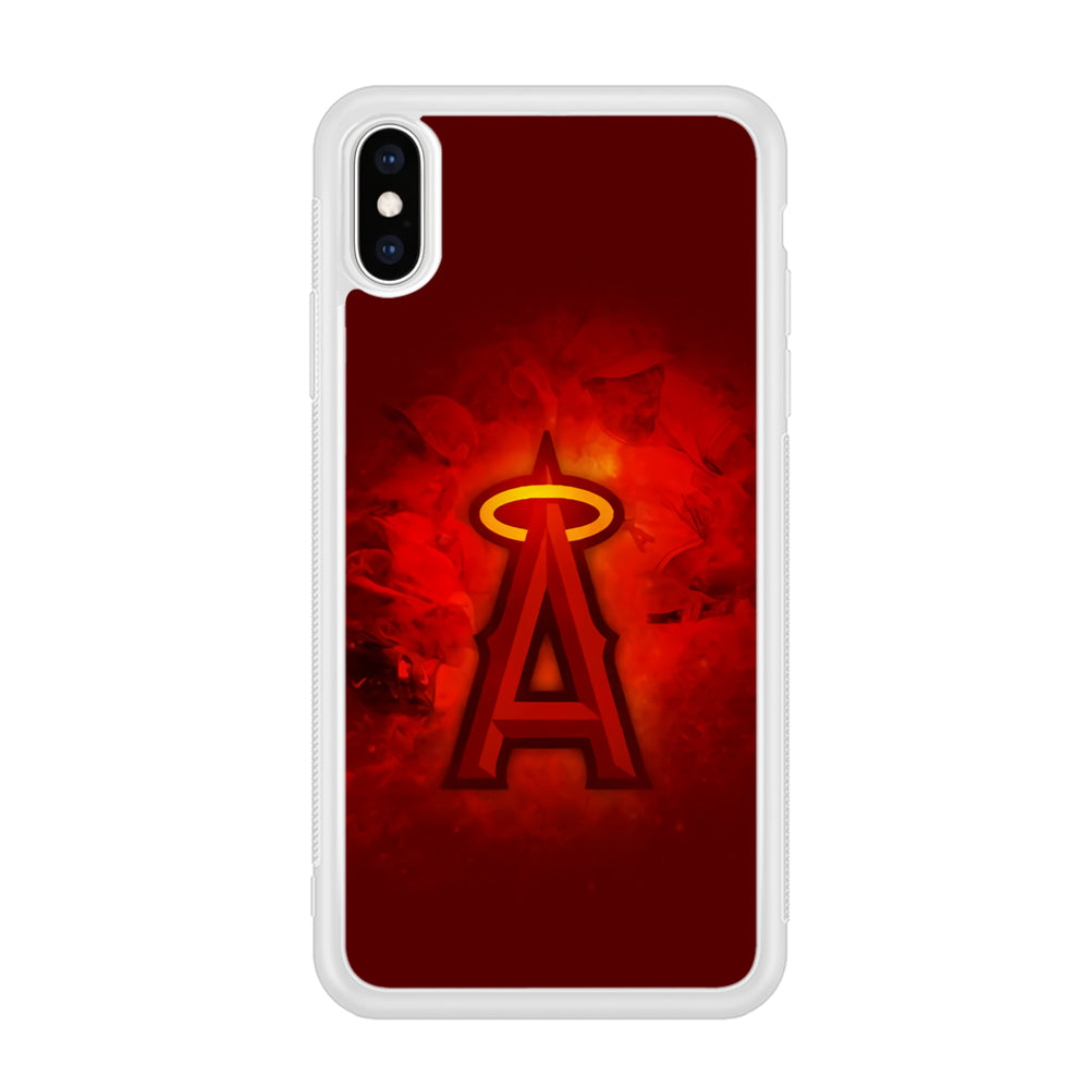 Baseball Los Angeles Angels MLB 002 iPhone Xs Max Case-Phone Case-Rubber White (2D Case)-Altracase