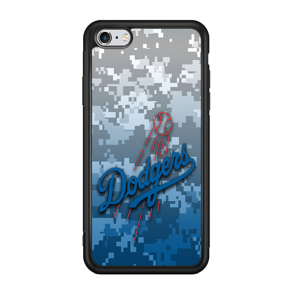 Baseball Los Angeles Dodgers MLB 001 iPhone 6 Plus | 6s Plus Case-Phone Case-Rubber Black (2D Case)-Altracase