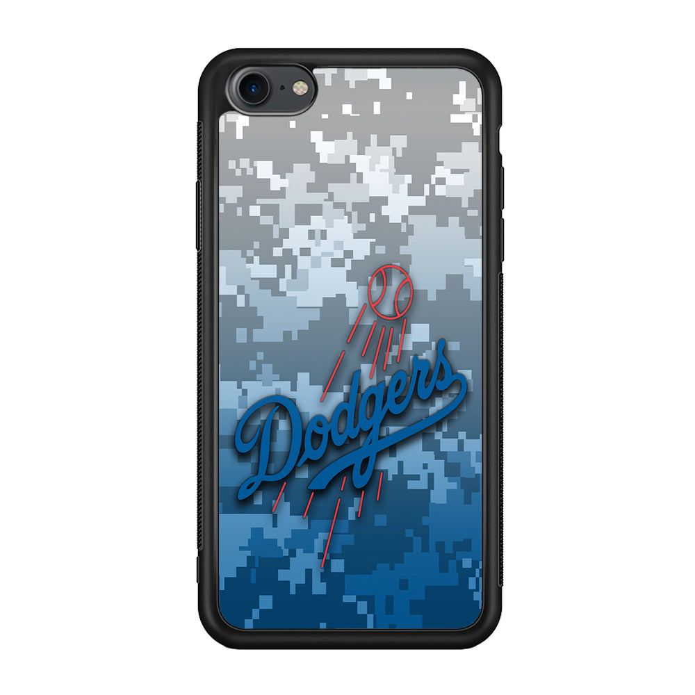 Baseball Los Angeles Dodgers MLB 001 iPhone 7 Case-Phone Case-Rubber Black (2D Case)-Altracase
