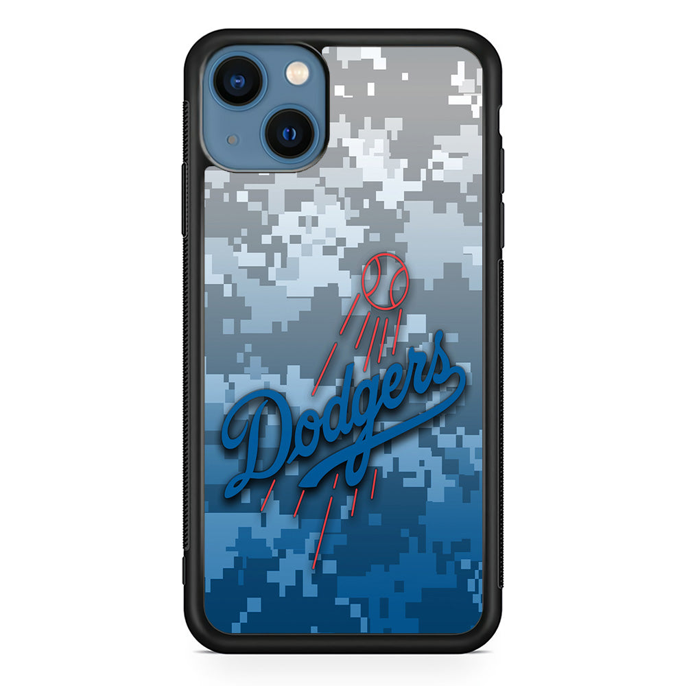 Baseball Los Angeles Dodgers MLB 001 iPhone 13 Case-Phone Case-Rubber Black (2D Case)-Altracase