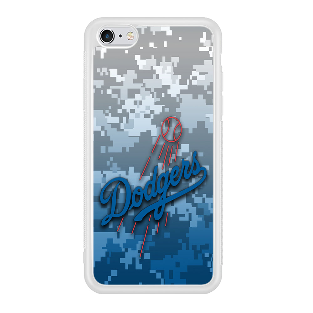 Baseball Los Angeles Dodgers MLB 001 iPhone 6 Plus | 6s Plus Case-Phone Case-Rubber White (2D Case)-Altracase