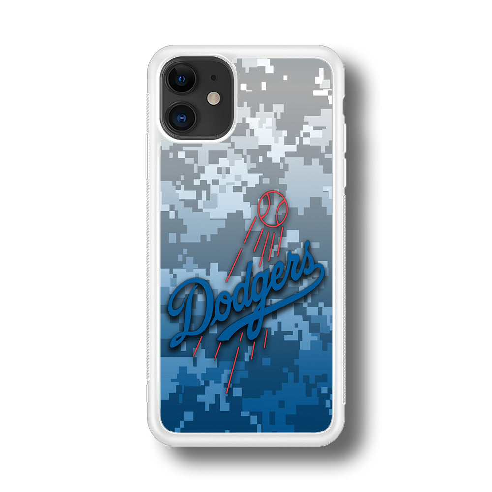 Baseball Los Angeles Dodgers MLB 001 iPhone 11 Case-Phone Case-Rubber White (2D Case)-Altracase