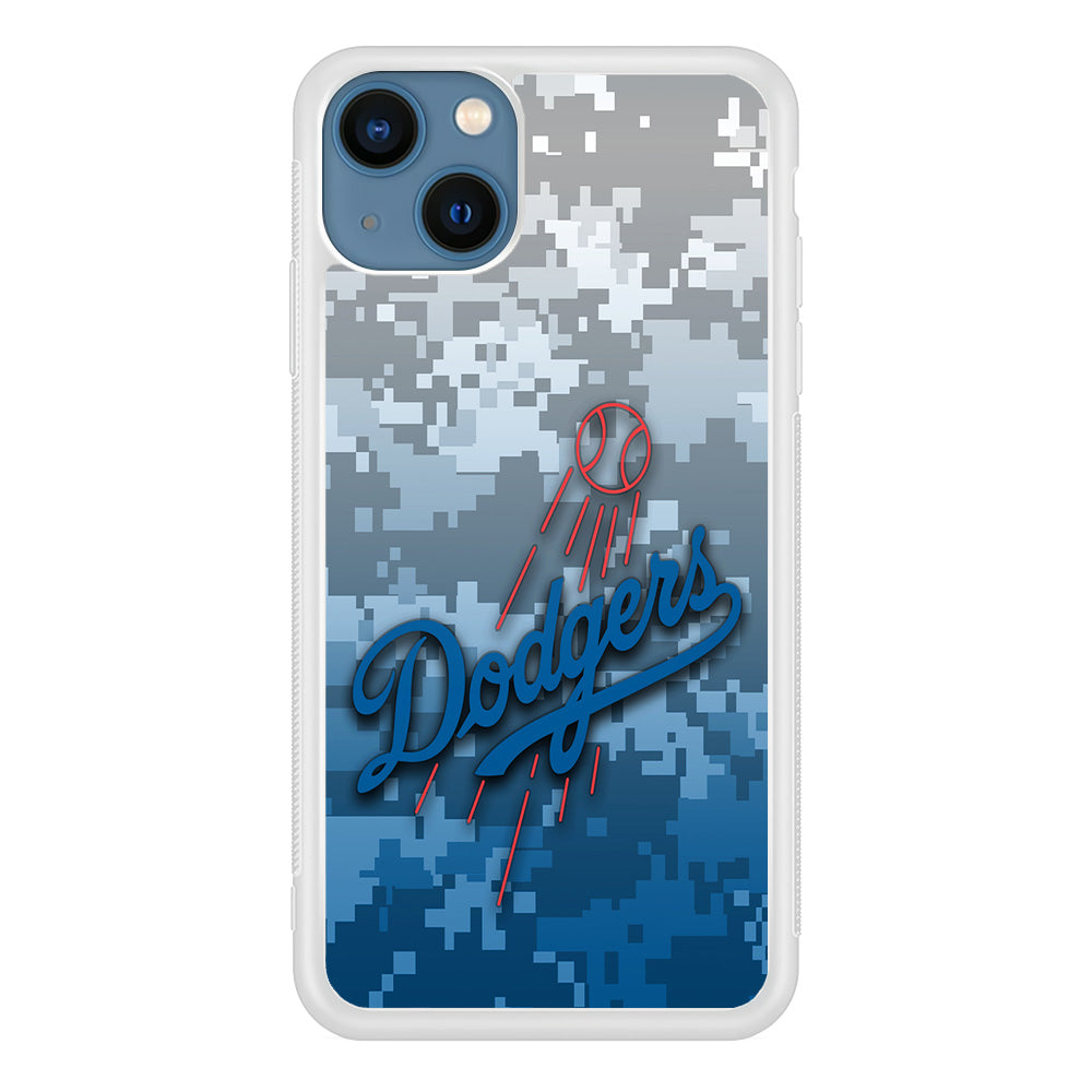 Baseball Los Angeles Dodgers MLB 001 iPhone 13 Case-Phone Case-Rubber White (2D Case)-Altracase
