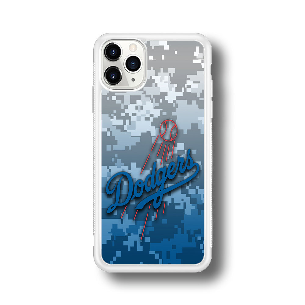 Baseball Los Angeles Dodgers MLB 001 iPhone 11 Pro Max Case-Phone Case-Rubber White (2D Case)-Altracase