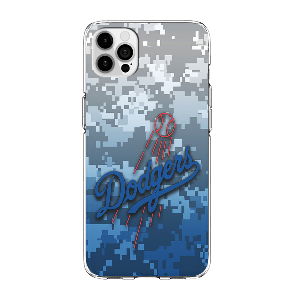 Baseball Los Angeles Dodgers MLB 001 iPhone 12 Pro Max Case-Phone Case-Clear Soft Case-Altracase